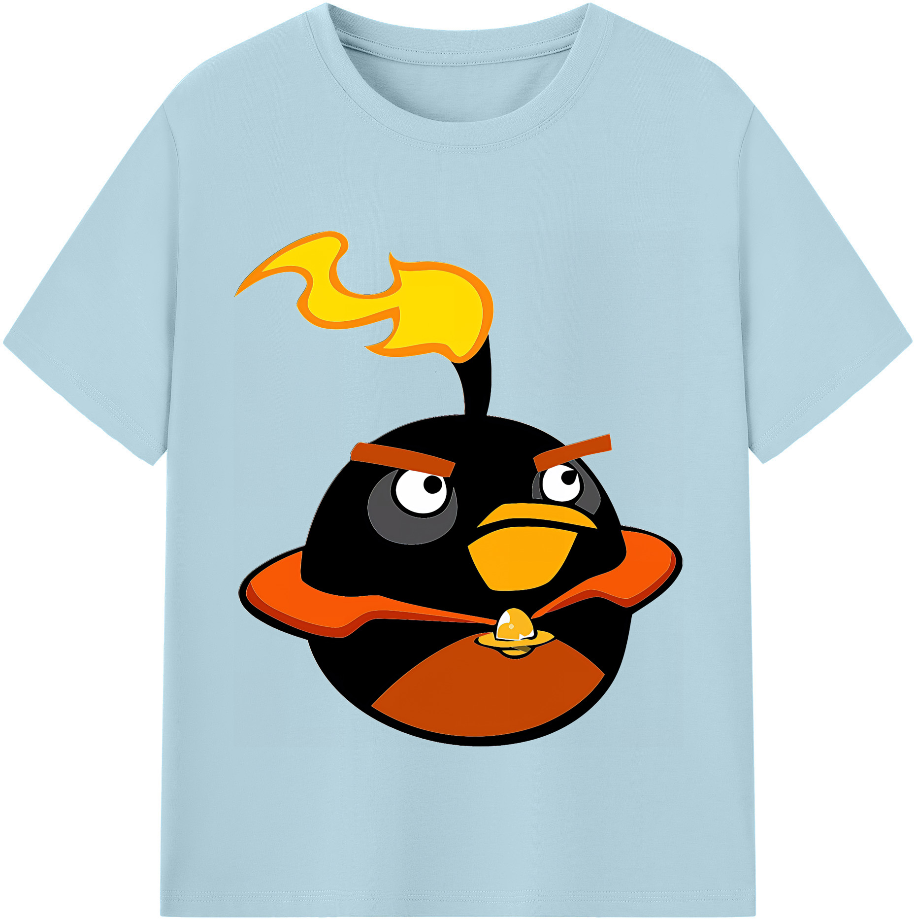 （画像用） Angry Birds アングリーバード 綿100％半袖Tシャツ（フロントプリント）
